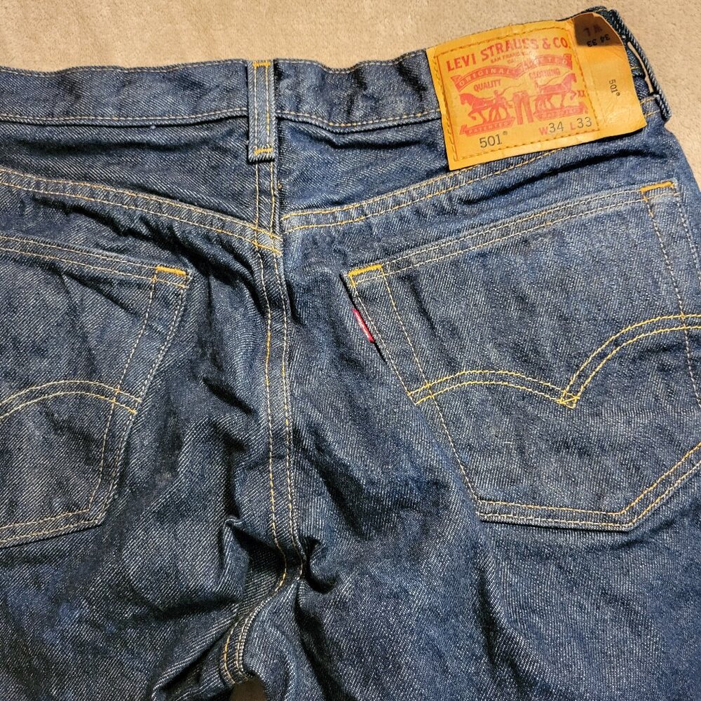 Levi's Men's Straight Leg Button Fly Jeans 34x33
